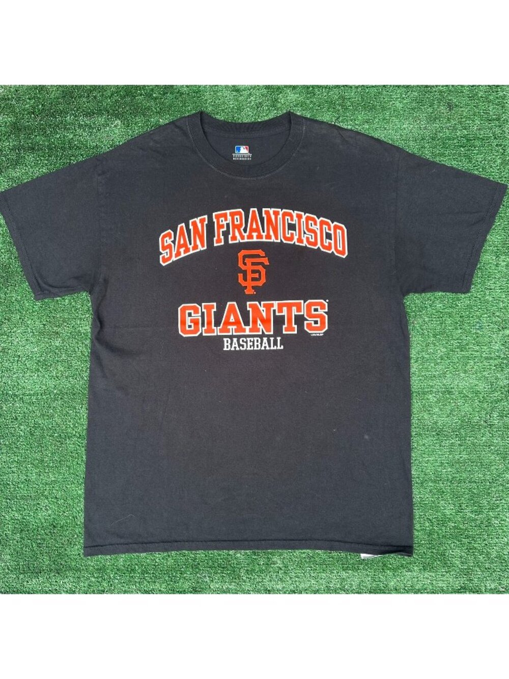 Vintage Y2K MLB San Francisco Giants T-Shirt Black L Baseball Sporty Athleisure